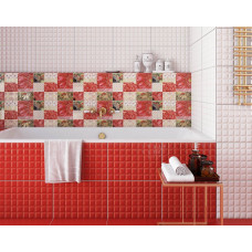 Коллекционная керамическая плитка "Гардения" (280х400) 411руб./кв.м (распродажа продается в комплекте красная+декор)